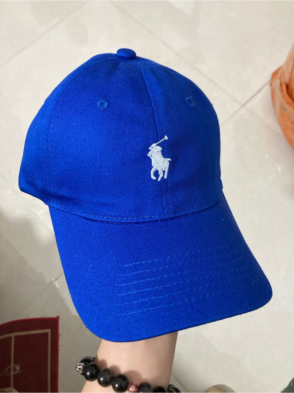 Ralph Lauren Royal Blue Polo Cap with White Pony